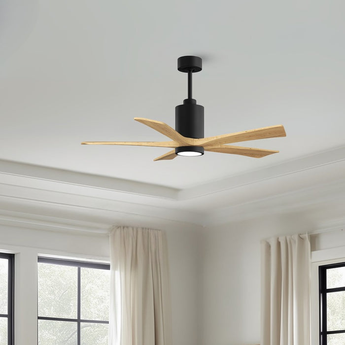 Matthews Fan Patricia-5 52" 5-Blade Ceiling Fan, Matte Black