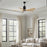 Matthews Fan Patricia-5 60" 5-Blade Ceiling Fan, Matte Black