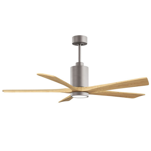 Matthews Fan Patricia-5 60" 5-Blade Ceiling Fan, Brushed Nickel - PA5-BN-LM-60
