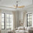 Matthews Fan Patricia-5 60" 5-Blade Ceiling Fan, Brushed Nickel