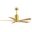 Matthews Fan Patricia-5 52" 5-Blade Ceiling Fan, Brushed Brass - PA5-BRBR-LM-52