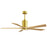 Matthews Fan Patricia-5 60" 5-Blade Ceiling Fan, Brushed Brass - PA5-BRBR-LM-60