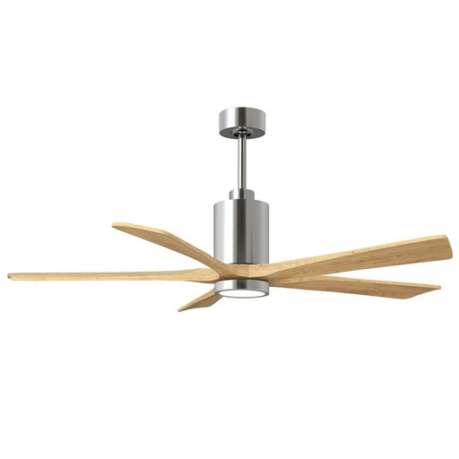 Matthews Fan Patricia-5 60" 5-Blade Ceiling Fan, Polished Chrome - PA5-CR-LM-60