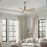Matthews Fan Patricia-5 60" 5-Blade Ceiling Fan, Polished Chrome