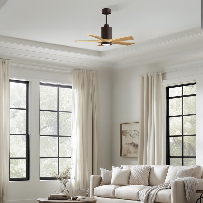 Matthews Fan Patricia-5 42" 5-Blade Ceiling Fan, Textured Bronze