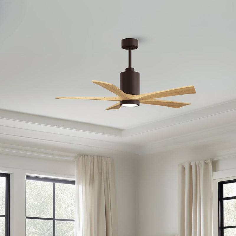 Matthews Fan Patricia-5 52" 5-Blade Ceiling Fan, Textured Bronze