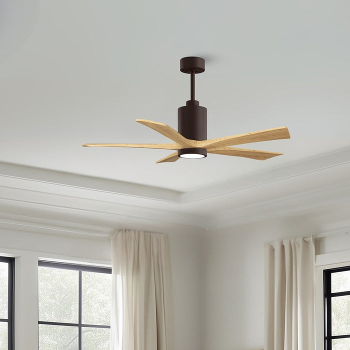 Matthews Fan Patricia-5 52" 5-Blade Ceiling Fan, Textured Bronze
