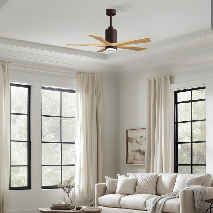 Matthews Fan Patricia-5 52" 5-Blade Ceiling Fan, Textured Bronze