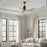Matthews Fan Patricia-5 60" 5-Blade Ceiling Fan, Textured Bronze