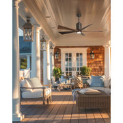 Matthews Fan Patricia 42in 5-Blade Ceiling Fan | Textured Bronze and Walnut Solid Wood Blades | Bedroom & Living Room | Model PA5-TB-WA-42