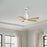 Matthews Fan Patricia-5 52" 5-Blade Ceiling Fan, Gloss White