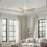 Matthews Fan Patricia-5 60" 5-Blade Ceiling Fan, Gloss White