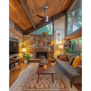 Matthews Fan Super Janet 42in 3-Blade Ceiling Fan | Brushed Nickel and Walnut Solid Wood | Bedroom & Home Office | 42 x 42 x 10 in | Model SJ-BN-WN-42