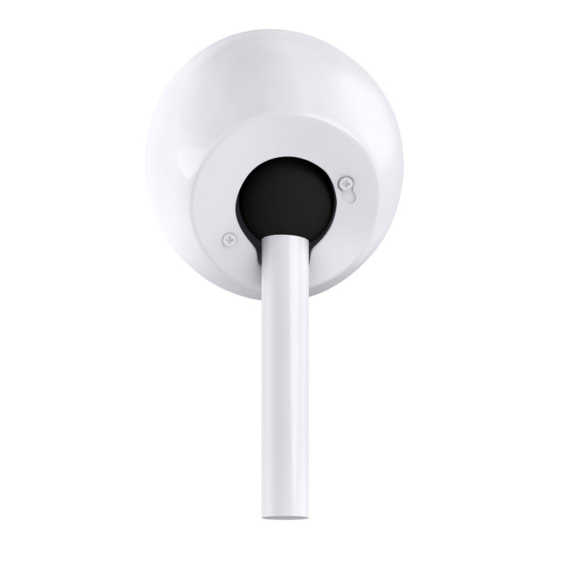 Matthews Fans Canopies Slant Ceiling Mount 6in Gloss White | Metal Sloped Ceiling Adapter | Vaulted & Cathedral Ceilings | 6 x 2 in | Model SLANTMT-WH