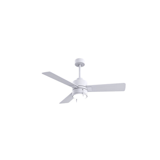Matthews Fan Steven 42" 3-Blade Ceiling Fan, LED, Matte White - SS-MWH-MWH-42