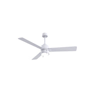 Matthews Fan Steven 52" 3-Blade Ceiling Fan, LED, Matte White - SS-MWH-MWH-52