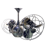 Matthews Fan Vent Bettina 42in Rotational Ceiling Fan | Contemporary Black Nickel and Metal Blades | Living Room & Bedroom | Model VB-BKN-MTL