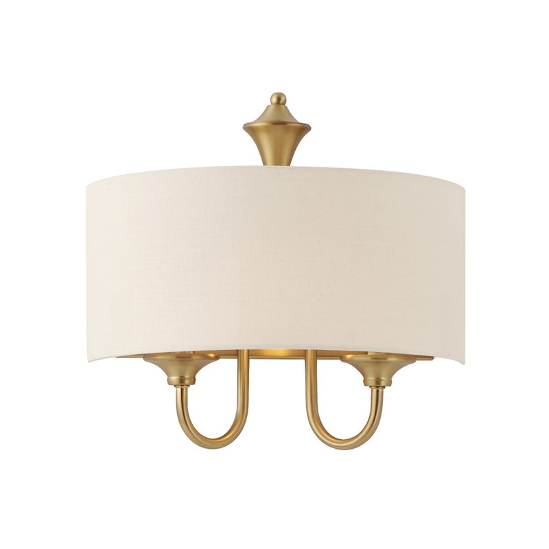 Maxim Lighting Bongo 1 Light Wall Sconce, Natural Aged Brass