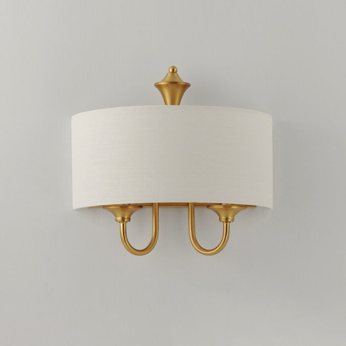 Maxim Lighting Bongo 1 Light Wall Sconce, Natural Aged Brass