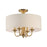 Maxim Lighting Bongo 4 Light Pendant/Semi Flush Mount, Aged Brass - 10013OMNAB