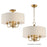 Maxim Lighting Bongo 4 Light Pendant/Semi Flush Mount, Aged Brass