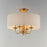 Maxim Lighting Bongo 4 Light Pendant/Semi Flush Mount, Aged Brass