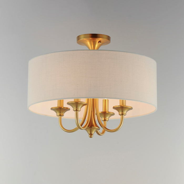 Maxim Lighting Bongo 4 Light Pendant/Semi Flush Mount, Aged Brass