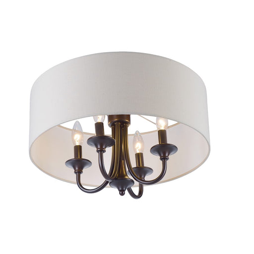 Maxim Lighting 14.5" x 18" Bongo 4 Lt Semi Flush, Bronze
