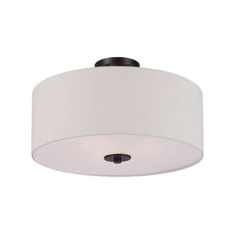 Maxim Lighting 11" x 18" Bongo 3 Lt Flush Mount, Bronze