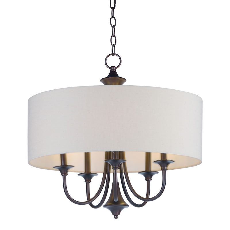 Maxim Lighting 20.75" x 22" Bongo 5 Light Pendant, Oil Rubbed Bronze