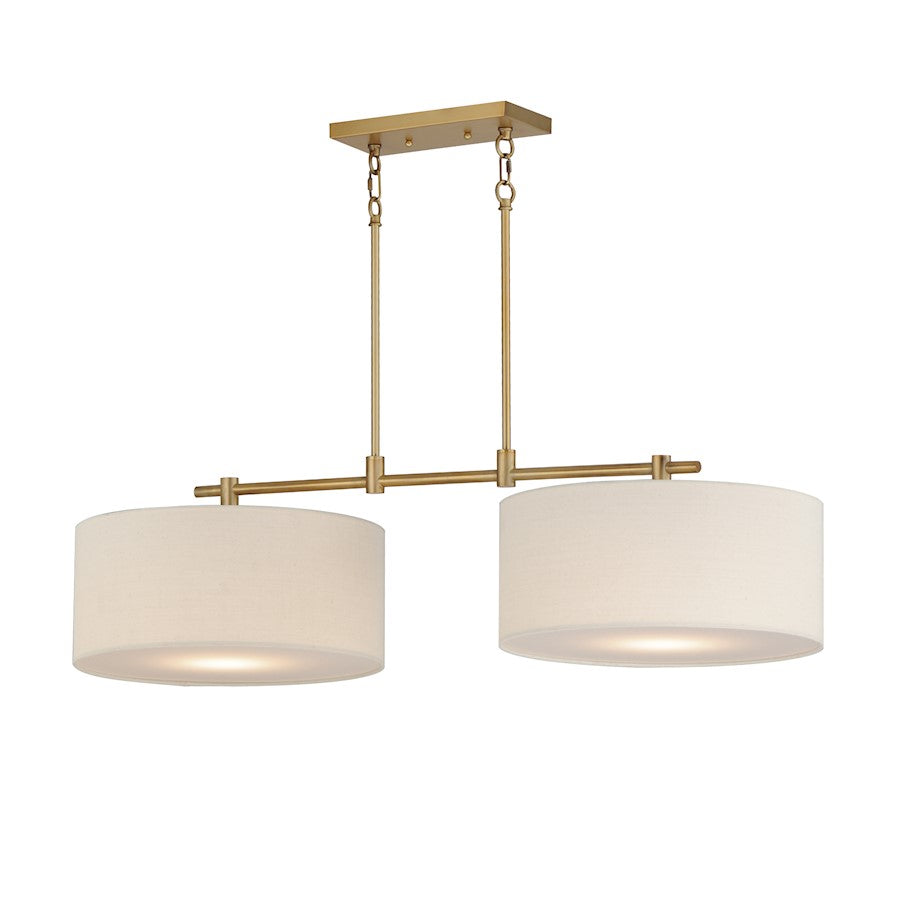 Maxim Lighting Bongo 2 Light Pendant, Natural Aged Brass - 10016OMNAB