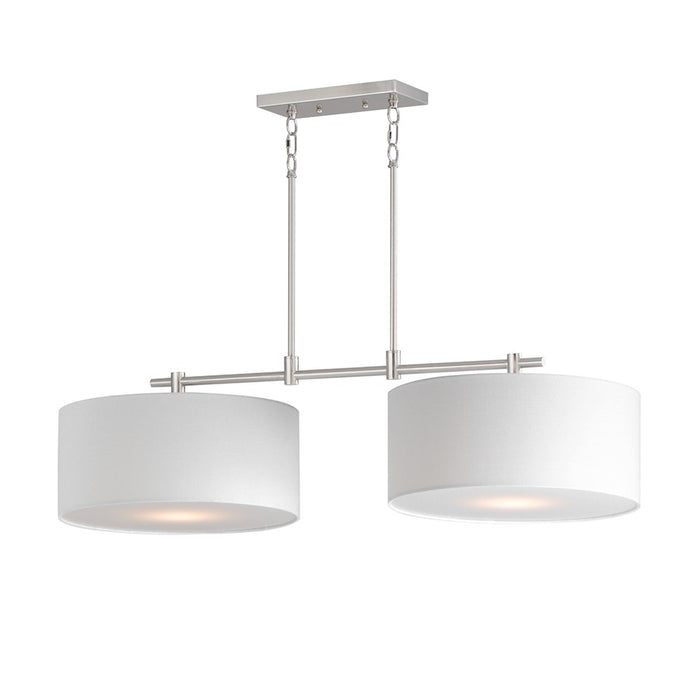 Maxim Lighting Bongo 2 Light Pendant, Satin Nickel - 10016WLSN