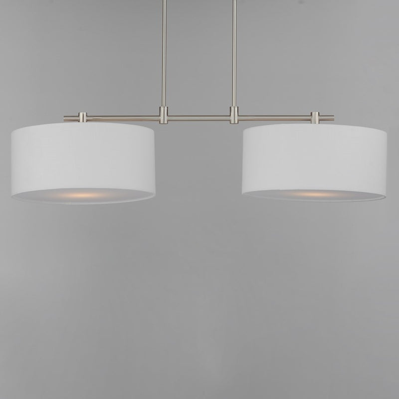 Maxim Lighting Bongo 2 Light Pendant, Satin Nickel