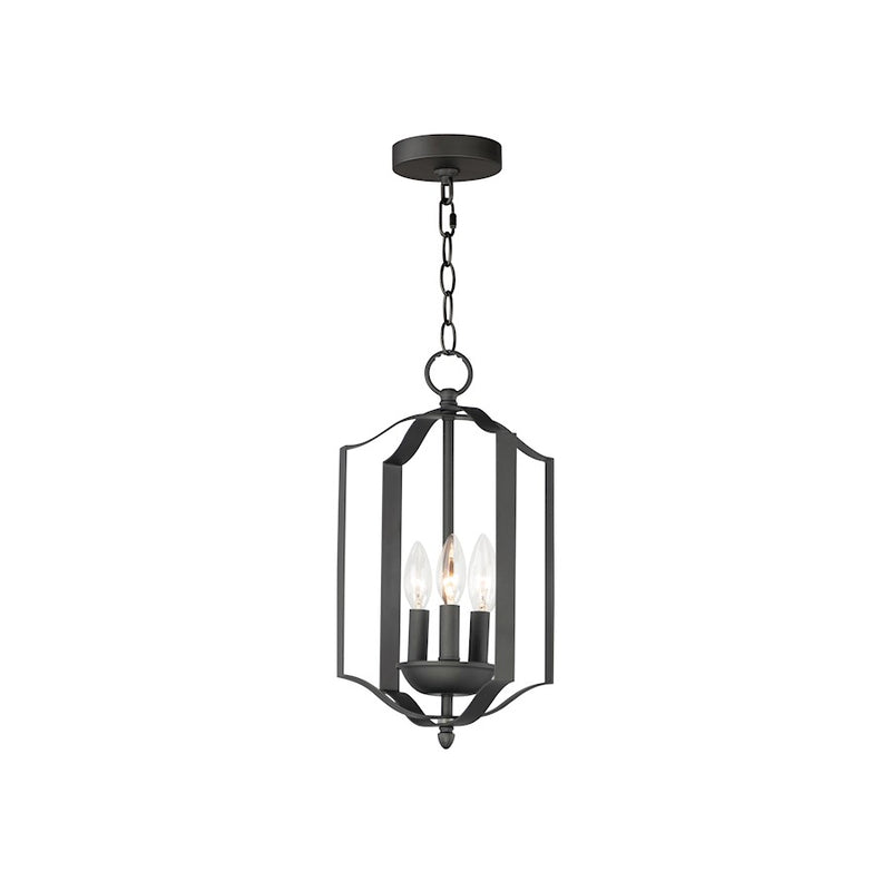 Maxim Lighting Provident 10" 3-Light Chandelier, Black