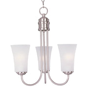 Maxim Lighting Logan 3 Light Chandelier, Satin Nickel