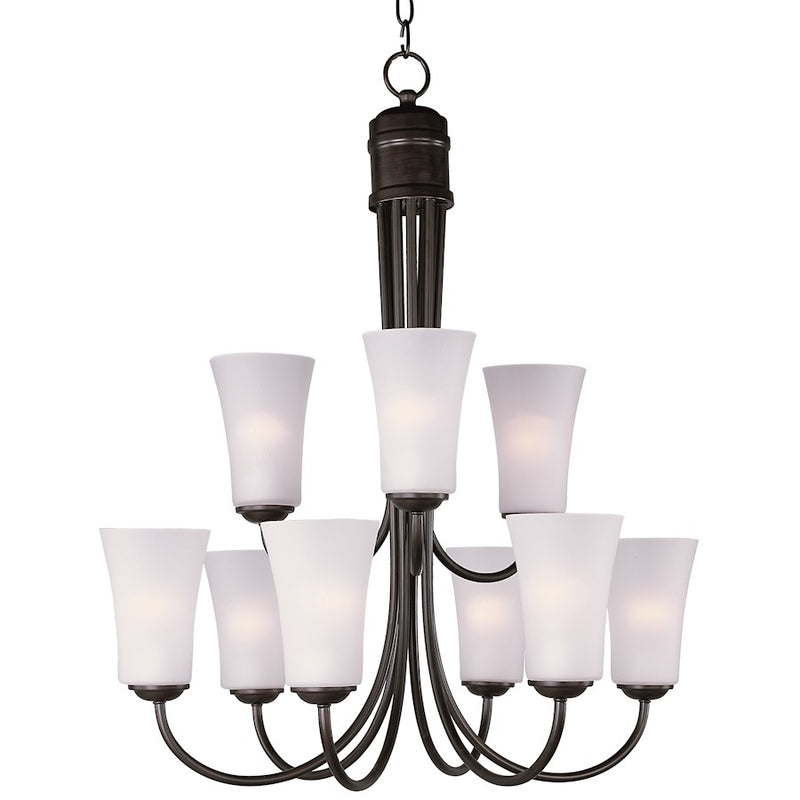 Maxim Lighting Logan 9 Light Chandelier, Oil Rubbed Bronze
