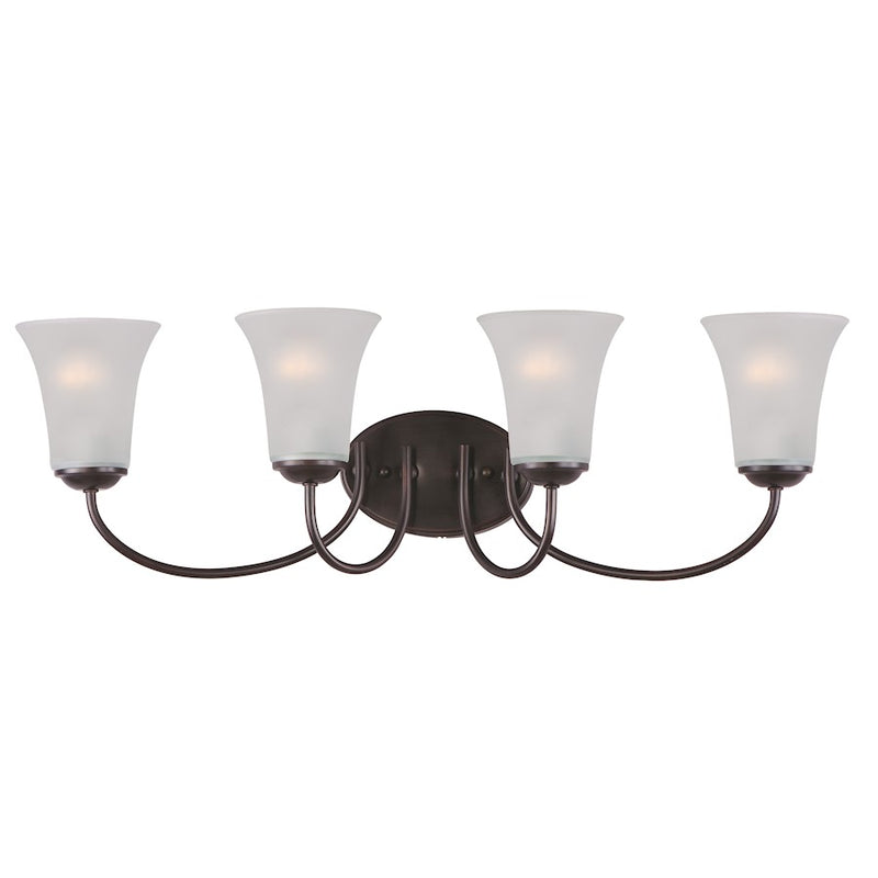 Maxim Lighting Logan 4 Light Bath Vanity, Oil Rubbed Bronze