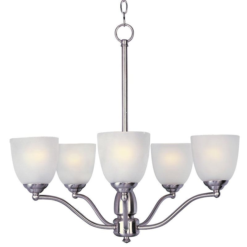 Maxim Lighting Stefan 5 Light Chandelier, Satin Nickel