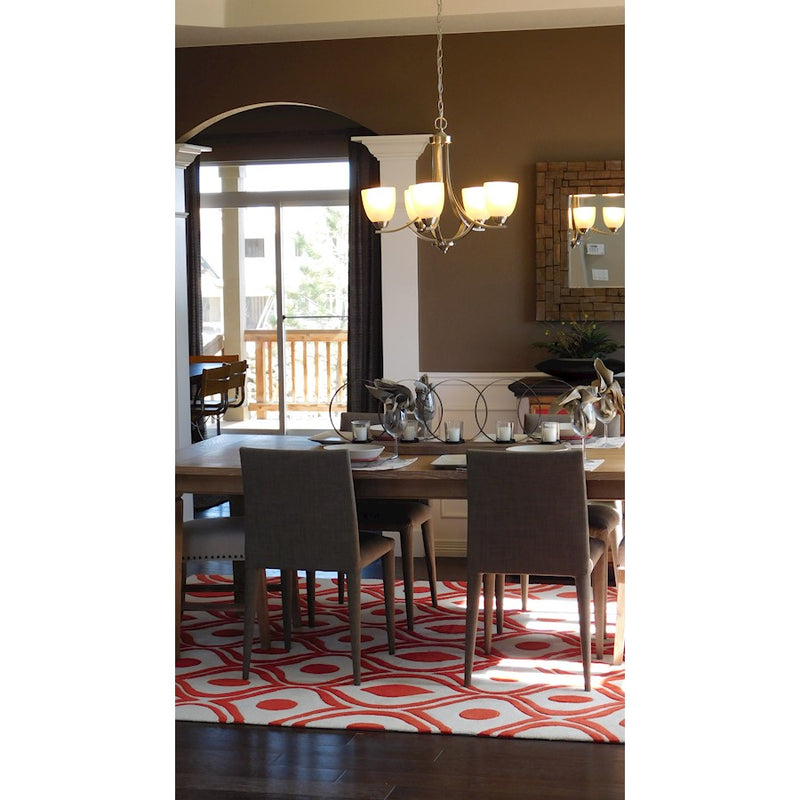 Maxim Lighting Stefan 5 Light Chandelier, Satin Nickel