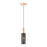 Maxim Lighting Perf 1-Light Mini Pendant, Black/Satin Brass