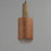 Maxim Lighting Scout 1Lt LED Pendant, Wood/Tan Leather/Frosted