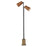 Maxim Lighting Scout 2 Light Floor Lamp, Weathered Wood/Tan Leather