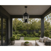 Maxim Westlake Cast 3-Light Outdoor Hanging Lantern Black