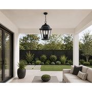 Maxim Westlake Cast 3-Light Outdoor Hanging Lantern Black