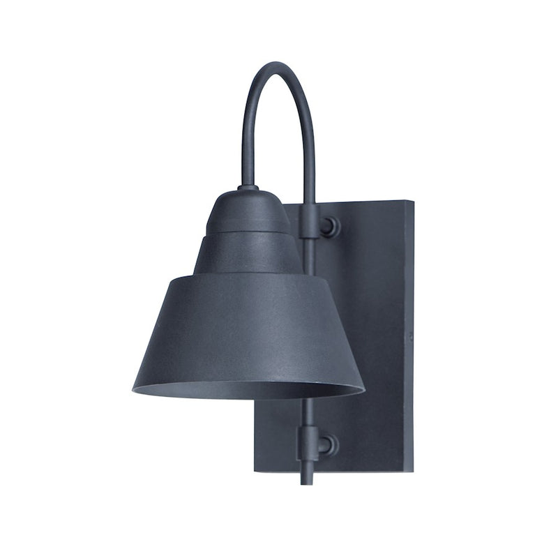 Maxim Lighting Shoreline 1-Light Outdoor Wall Sconce, Black
