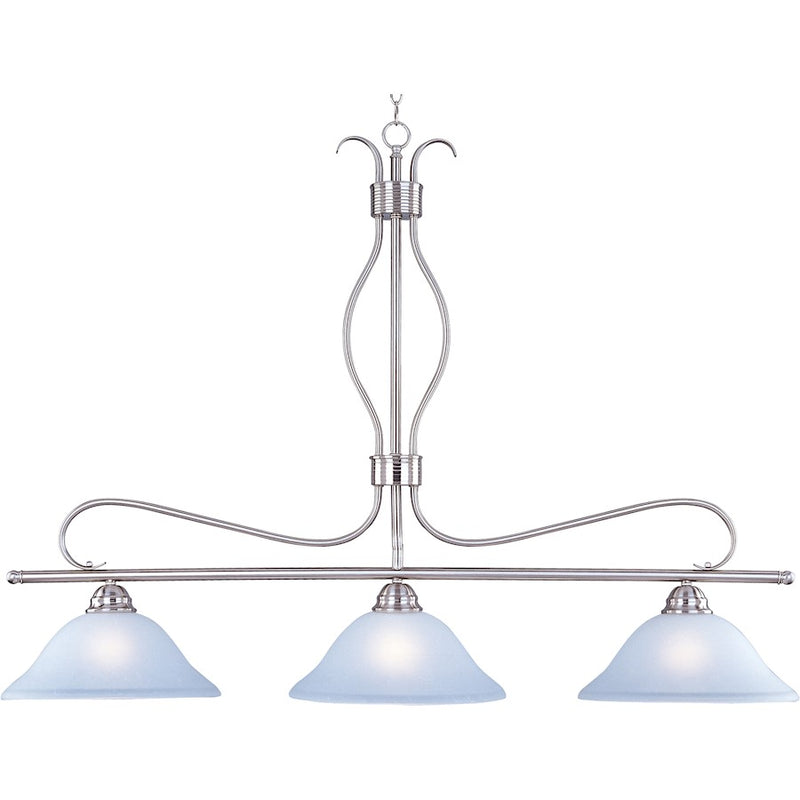 Maxim Lighting Basix 3-Light Pendant Satin Nickel