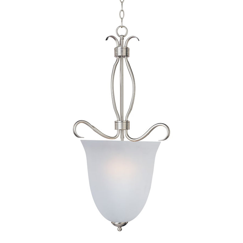 Maxim Lighting Basix Foyer Pendant, Satin Nickel/Frosted