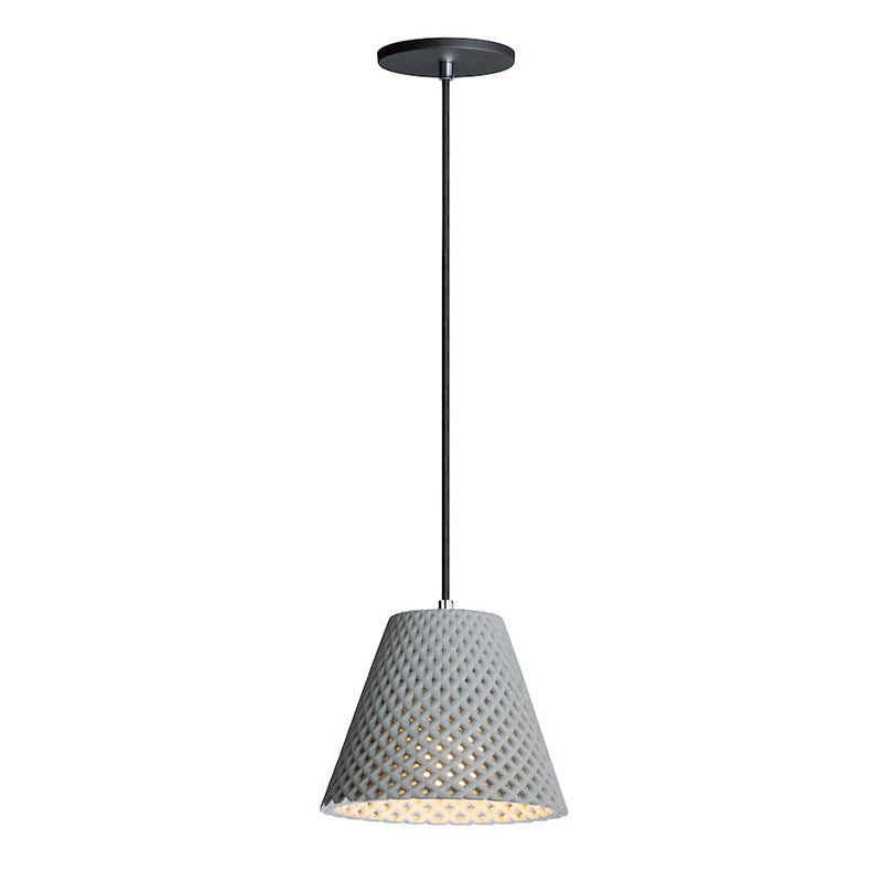 Maxim Lighting Woven 1-Light Pendant in Gray/Black