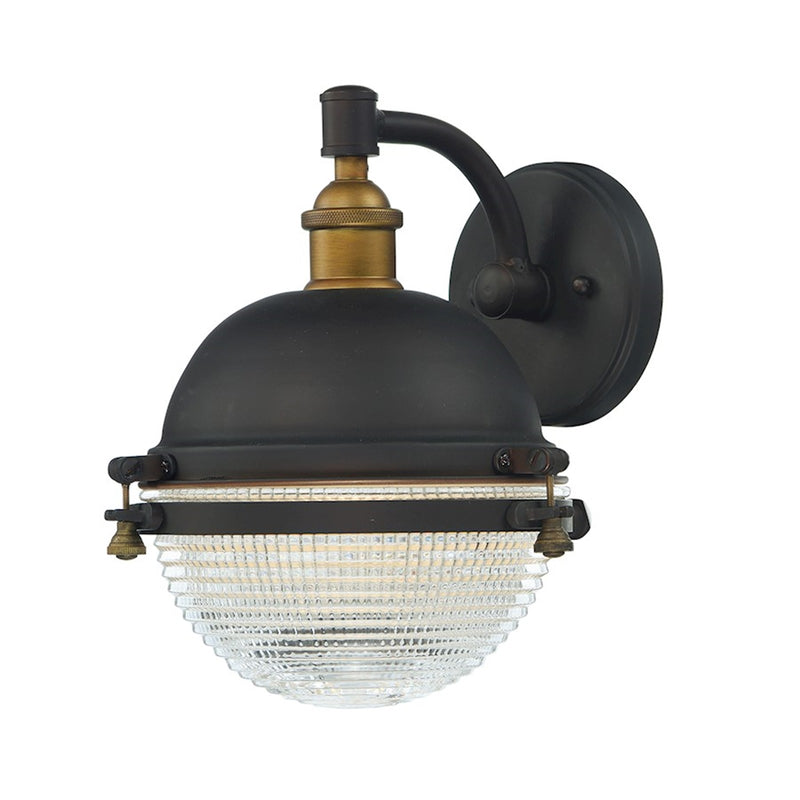 Maxim Lighting Portside 1-LT Outdoor Wall Sconce, Oil Rubbed Bronze/Brass