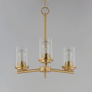Maxim Lighting Corona 3 Light Single-Tier Chandelier, Satin Brass